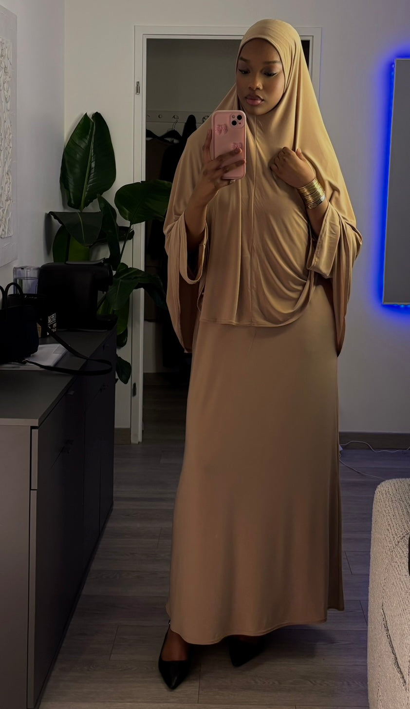 Abaya et khimar en jersey premium